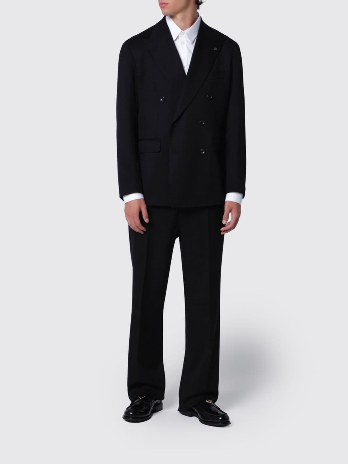 Tagliatore Double-Breasted Ceremony Suit in Stretch Virgin Wool