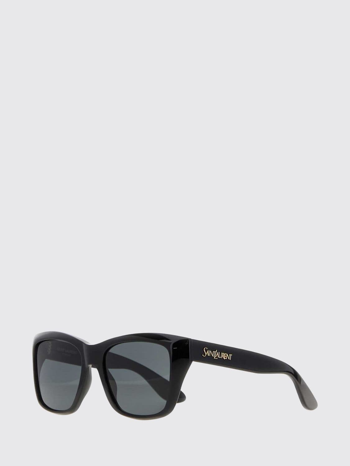 Saint Laurent Square Acetate Sunglasses with Laminated Logo · OS