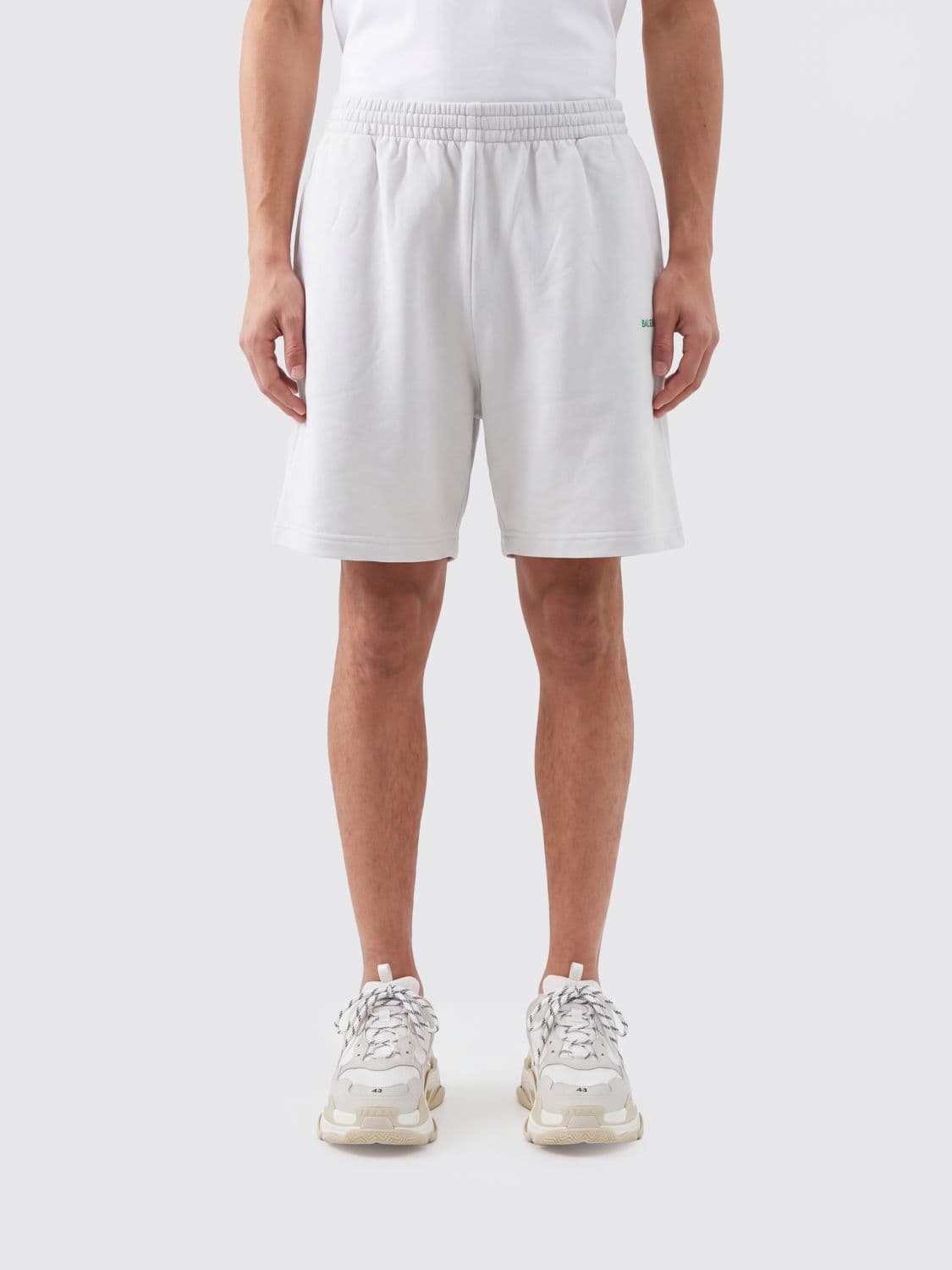 Balenciaga Shorts Men color White