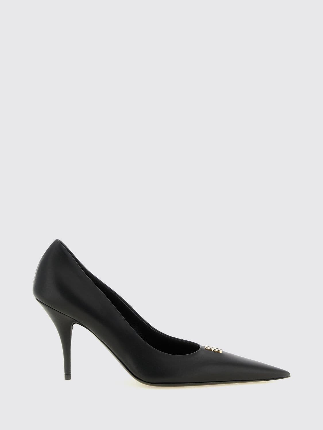 Balenciaga Avenue BB Editor Leather Pumps with Stiletto Heel