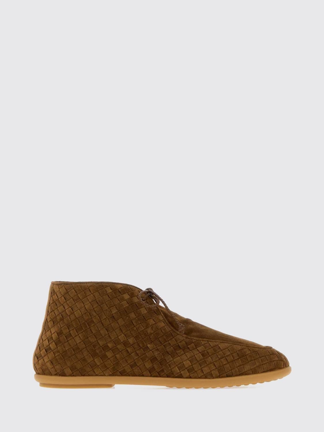 Bottega Veneta Suede Chukka Boots with Intrecciato Details