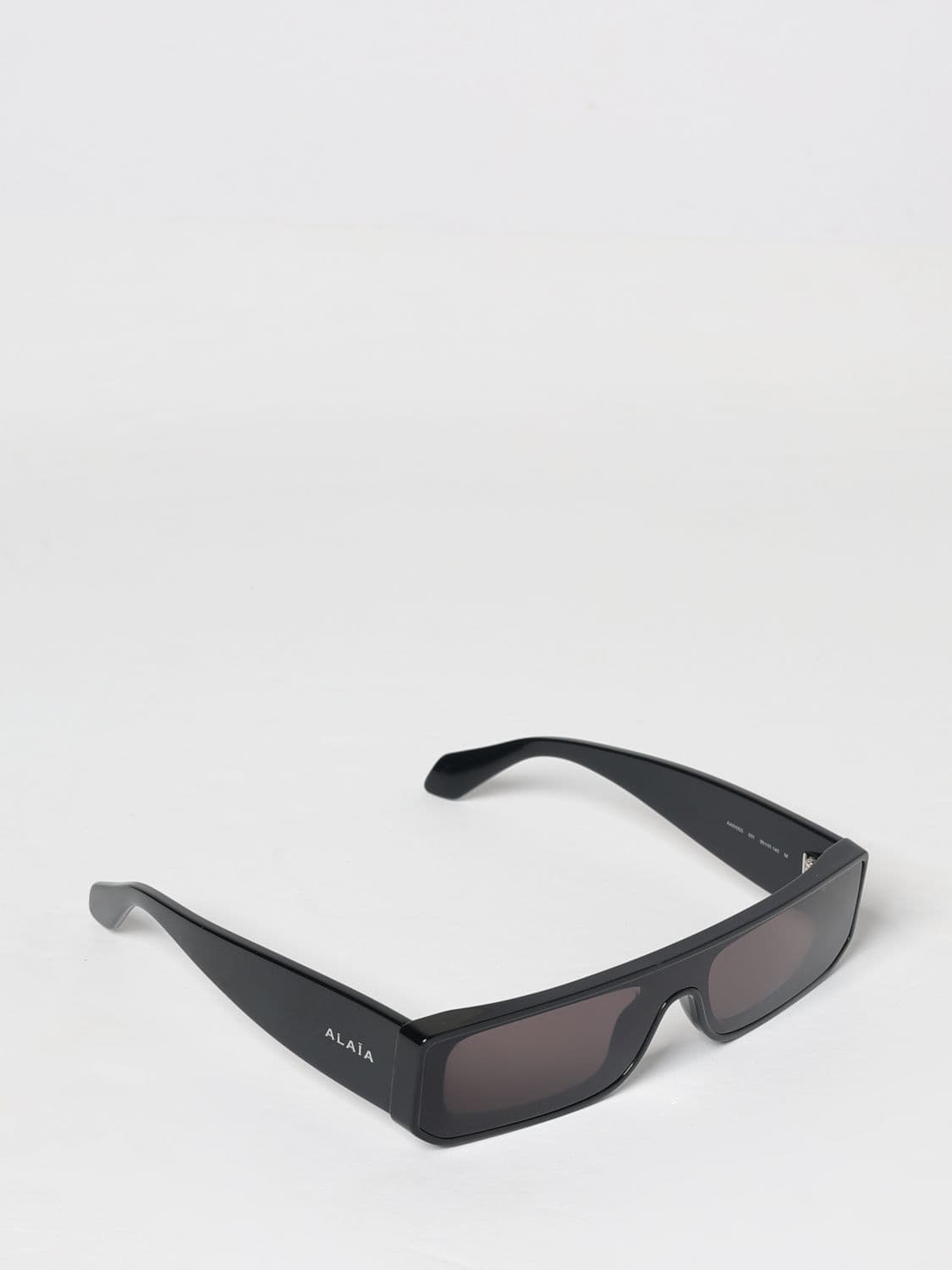 Alaïa Rectangular Acetate Sunglasses with Lettering Logo · OS