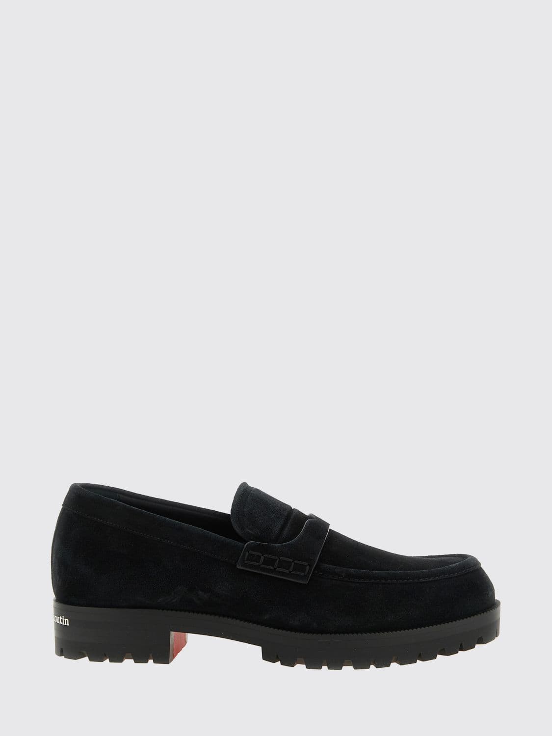 Christian Louboutin Cavavin Suede Calfskin Penny Loafers