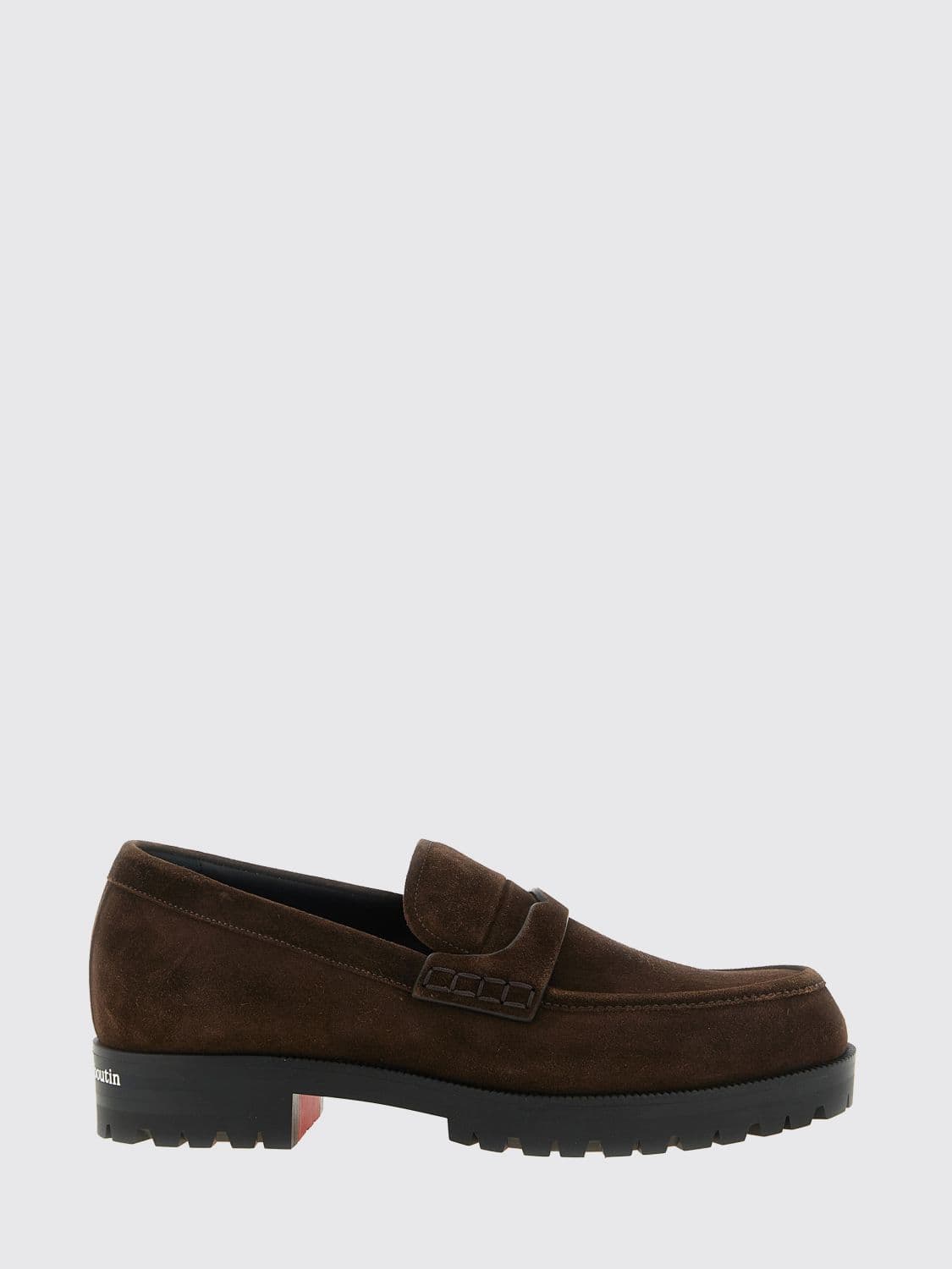 Christian Louboutin Cavavin Suede Calfskin Penny Loafers