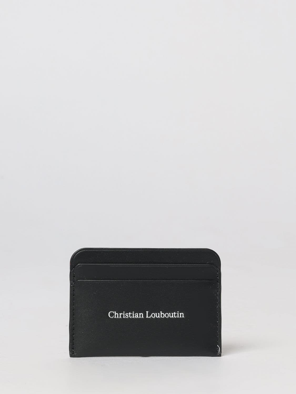 Christian Louboutin Flat Smooth Leather Card Holder with Five Slots