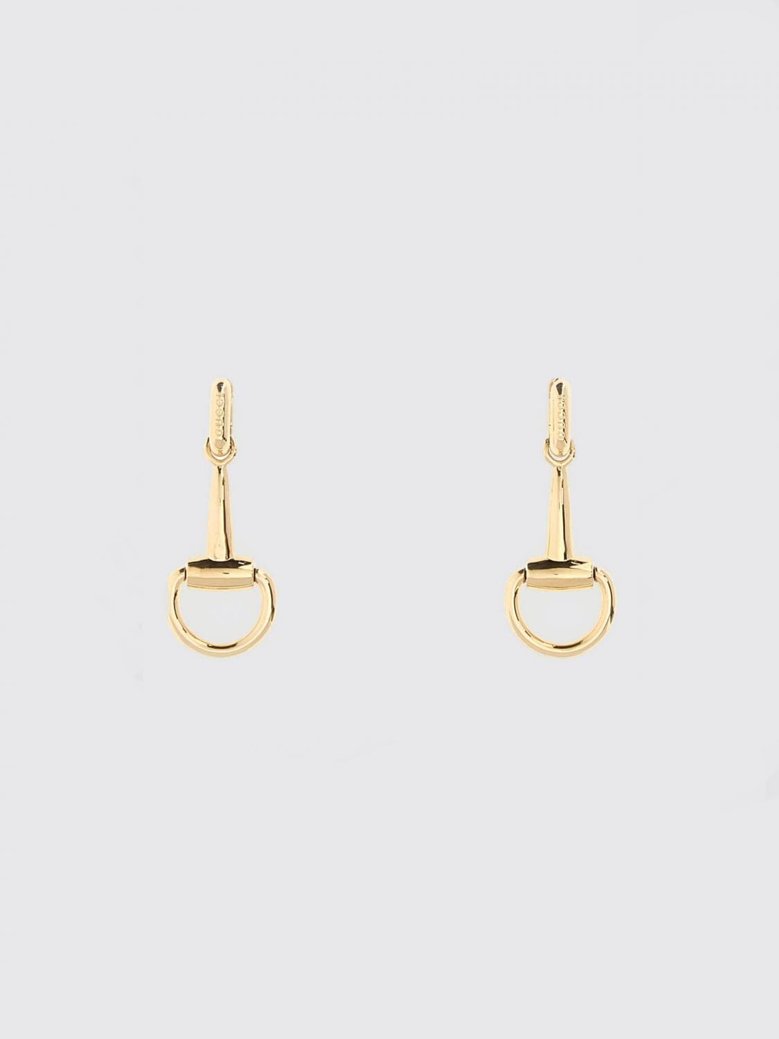Gucci Horsebit Gold-Finish Metal Dangle Earrings · OS