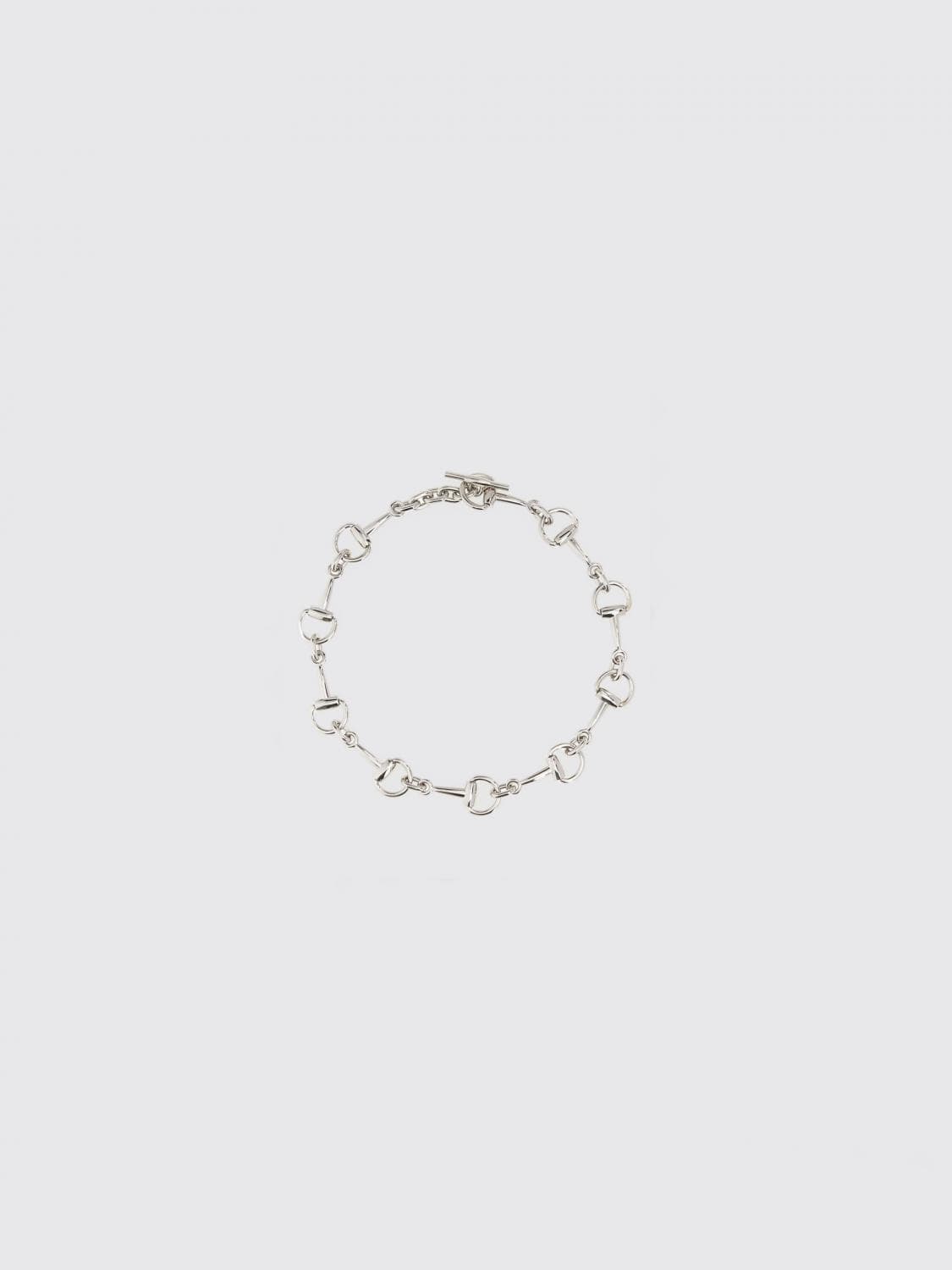 Gucci Horsebit Silver-Finish Metal Choker Necklace · OS