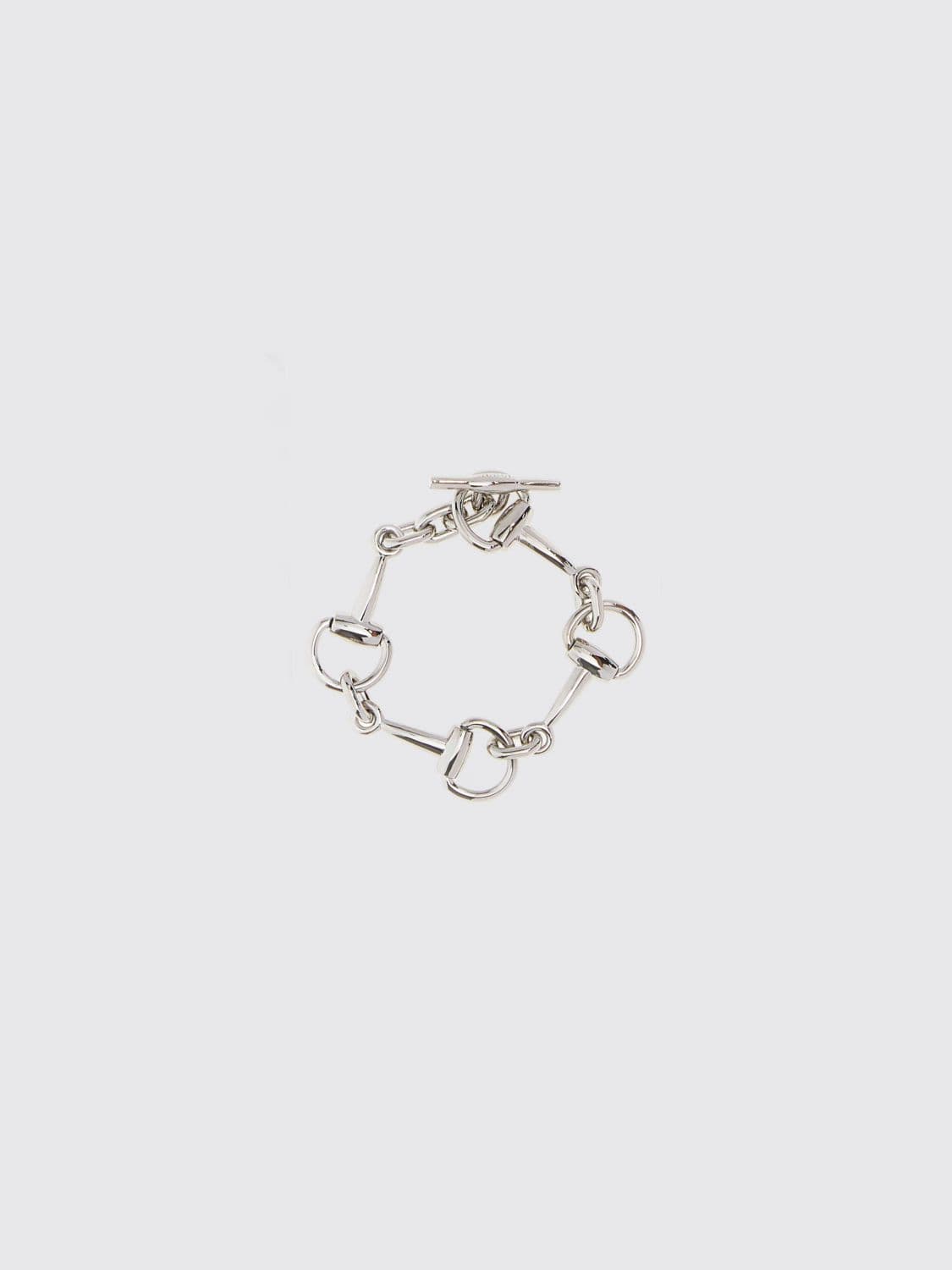 Gucci Horsebit Silver-Finish Metal Bracelet