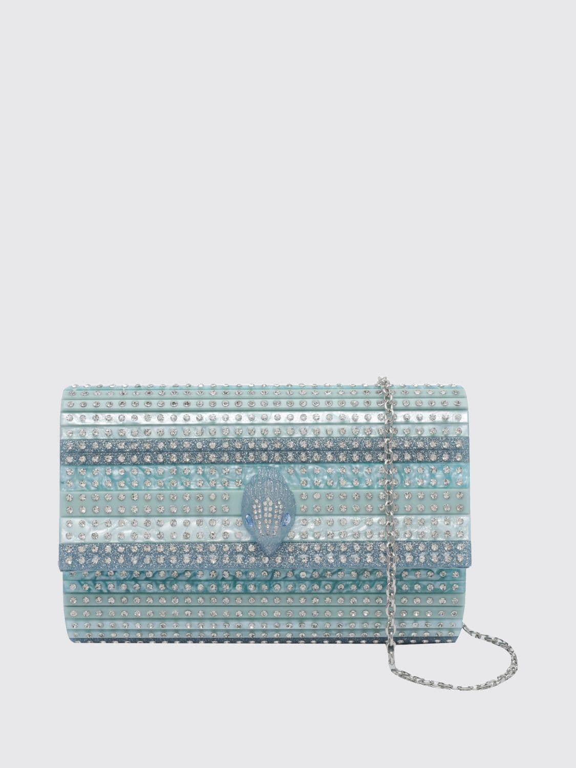 Kurt Geiger London Party Eagle Multicolour Striped Mini Handbag with Crystals