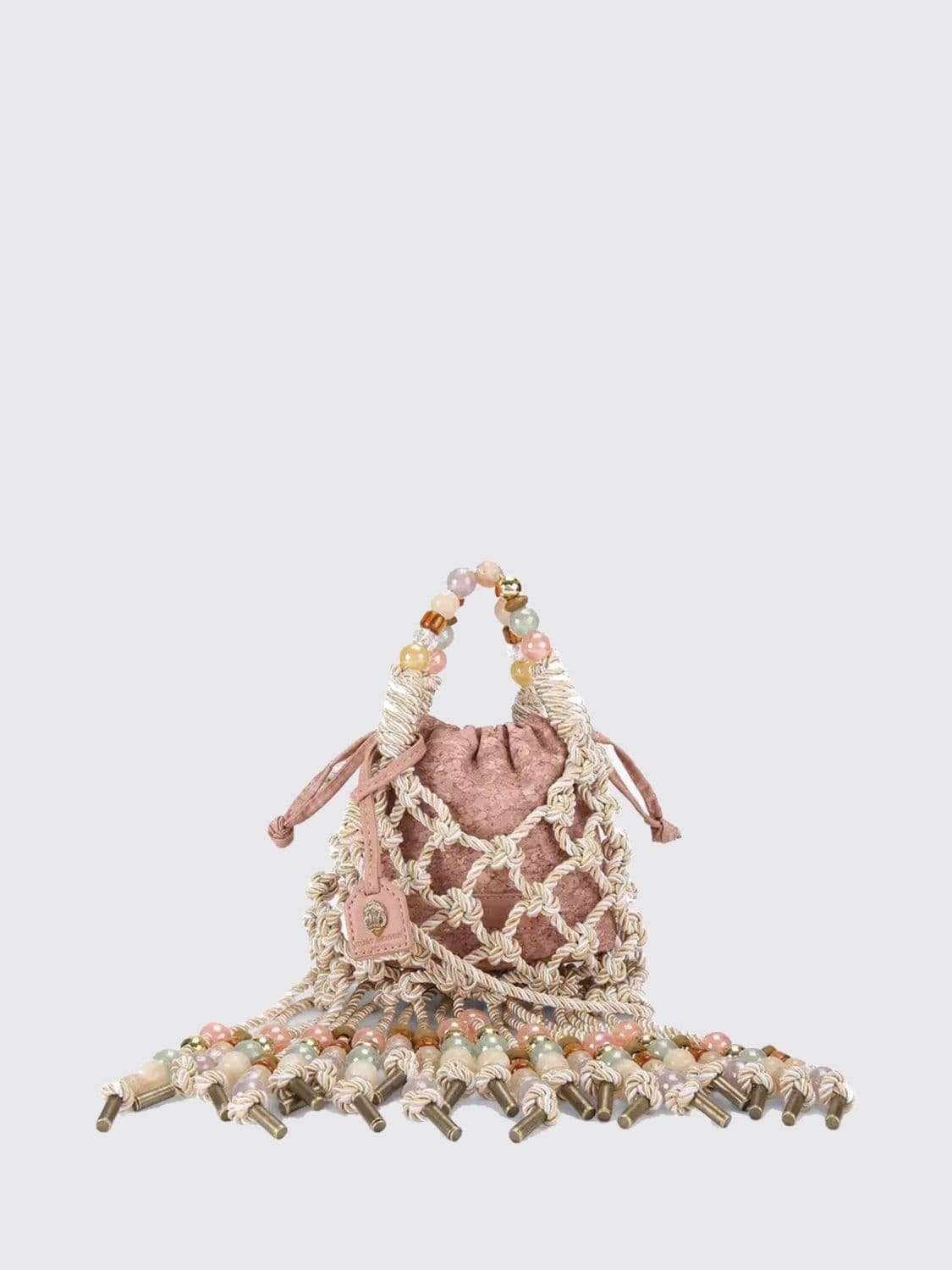 Kurt Geiger London Embroidered Lace Mini Handbag with Fringes · OS