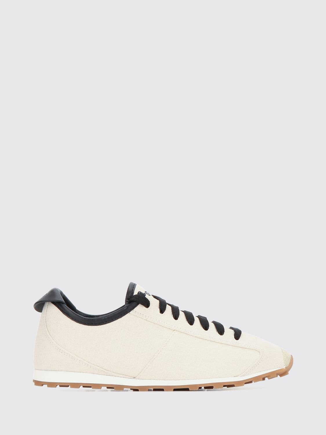 Jacquemus Les Tennis Low-Top Canvas and Leather Trainers with Embroidered Logo