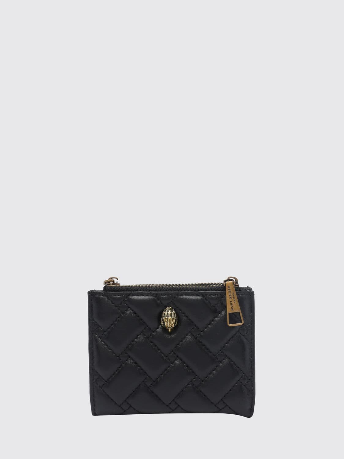 Kurt Geiger London Compact Woven Calfskin Wallet with Zip · OS