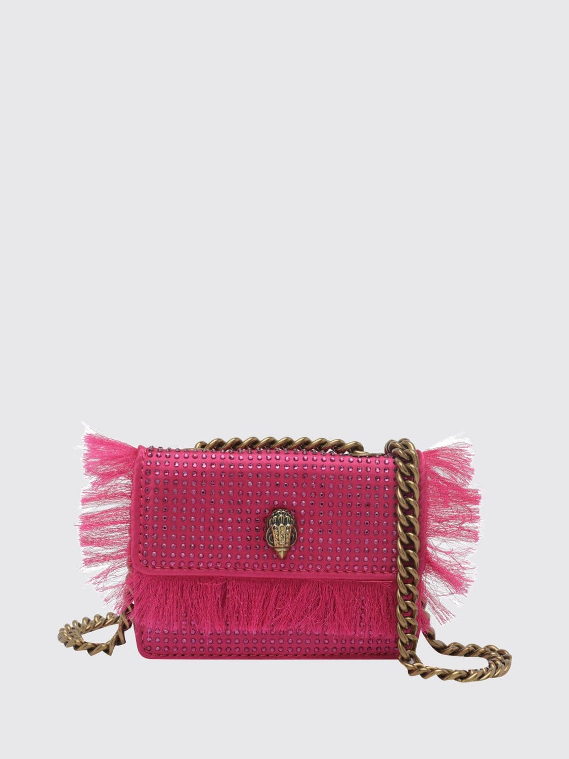 Kurt Geiger London Kensington Satin Mini Bag with Crystal Fringe · OS
