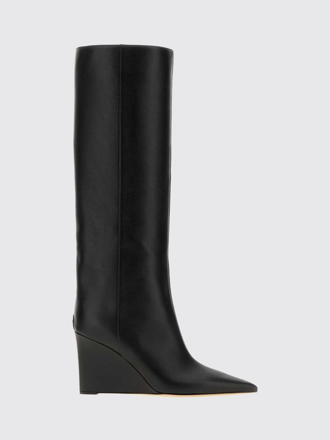 Jimmy Choo Blake Knee-High Leather Boots with Wedge Heel