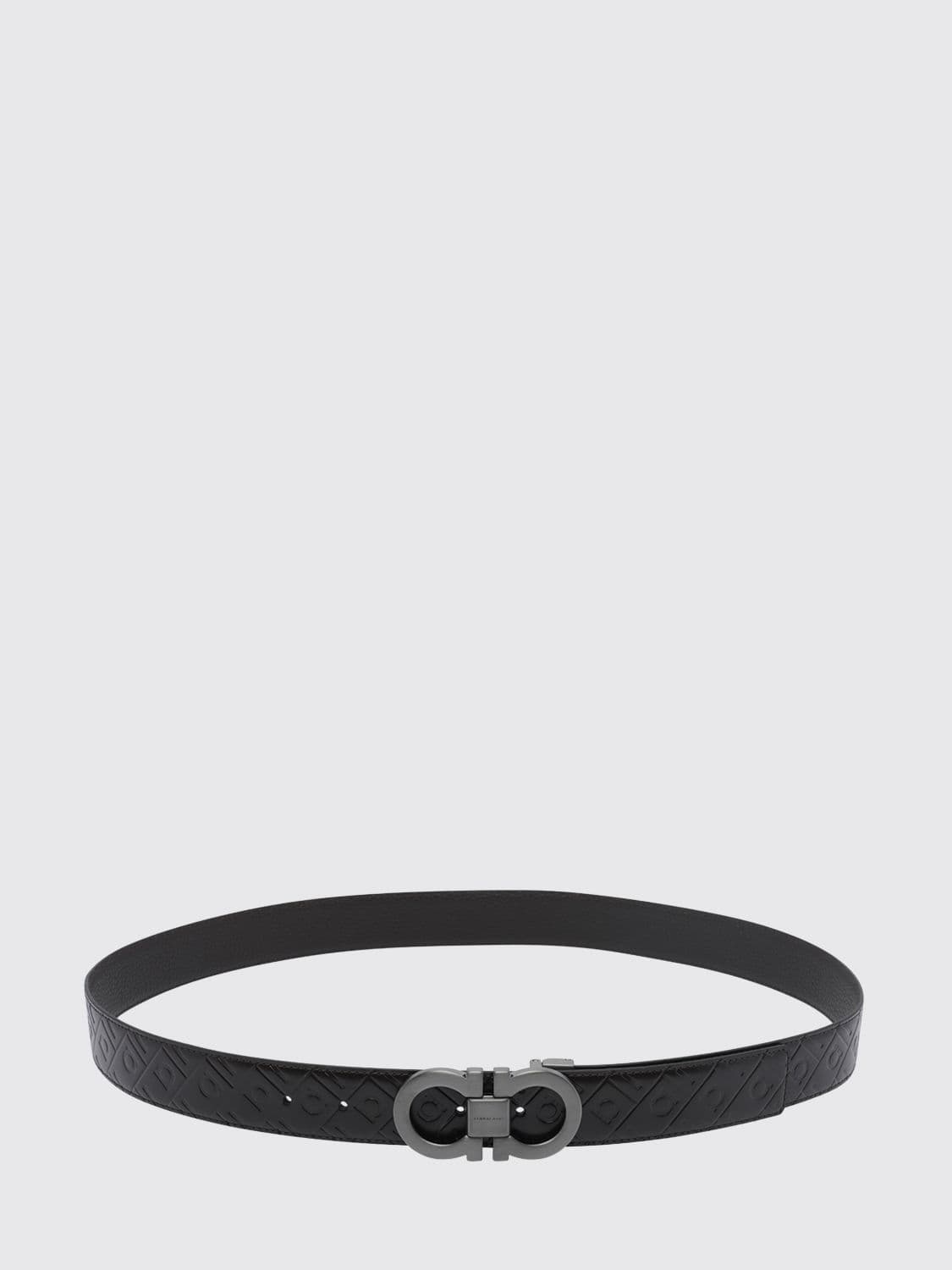 Ferragamo Gancini Reversible Calfskin Belt with Monogram Buckle