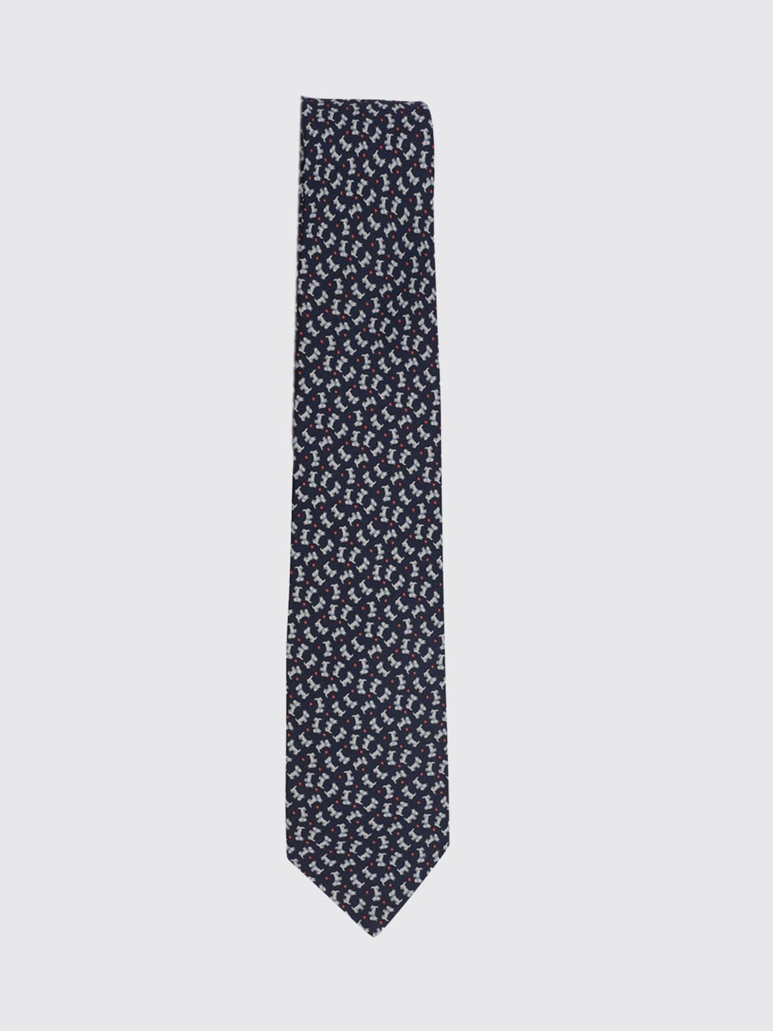 Ferragamo Pure Silk Tie with a Contrasting Pop Graphic Print · OS