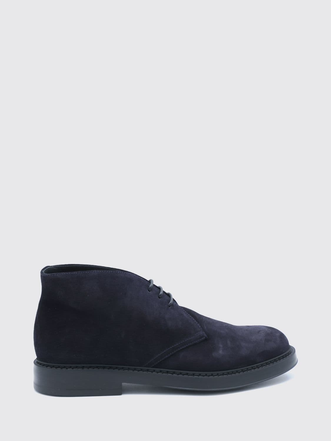 Doucal's Suede Leather Chukka Boots with Rubber Sole