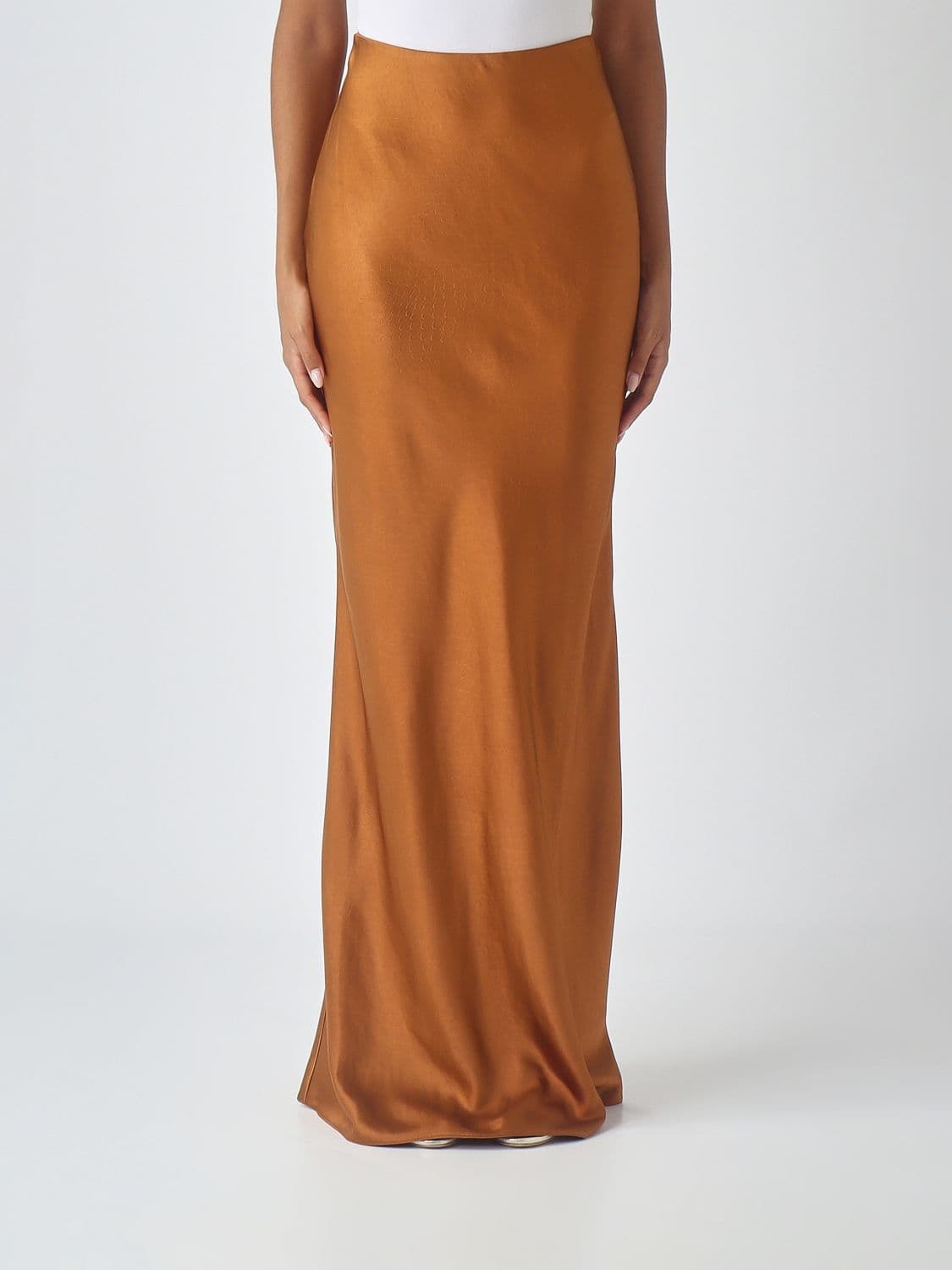 Elisabetta Franchi Croc-Print Faux Leather Midi Pencil Skirt