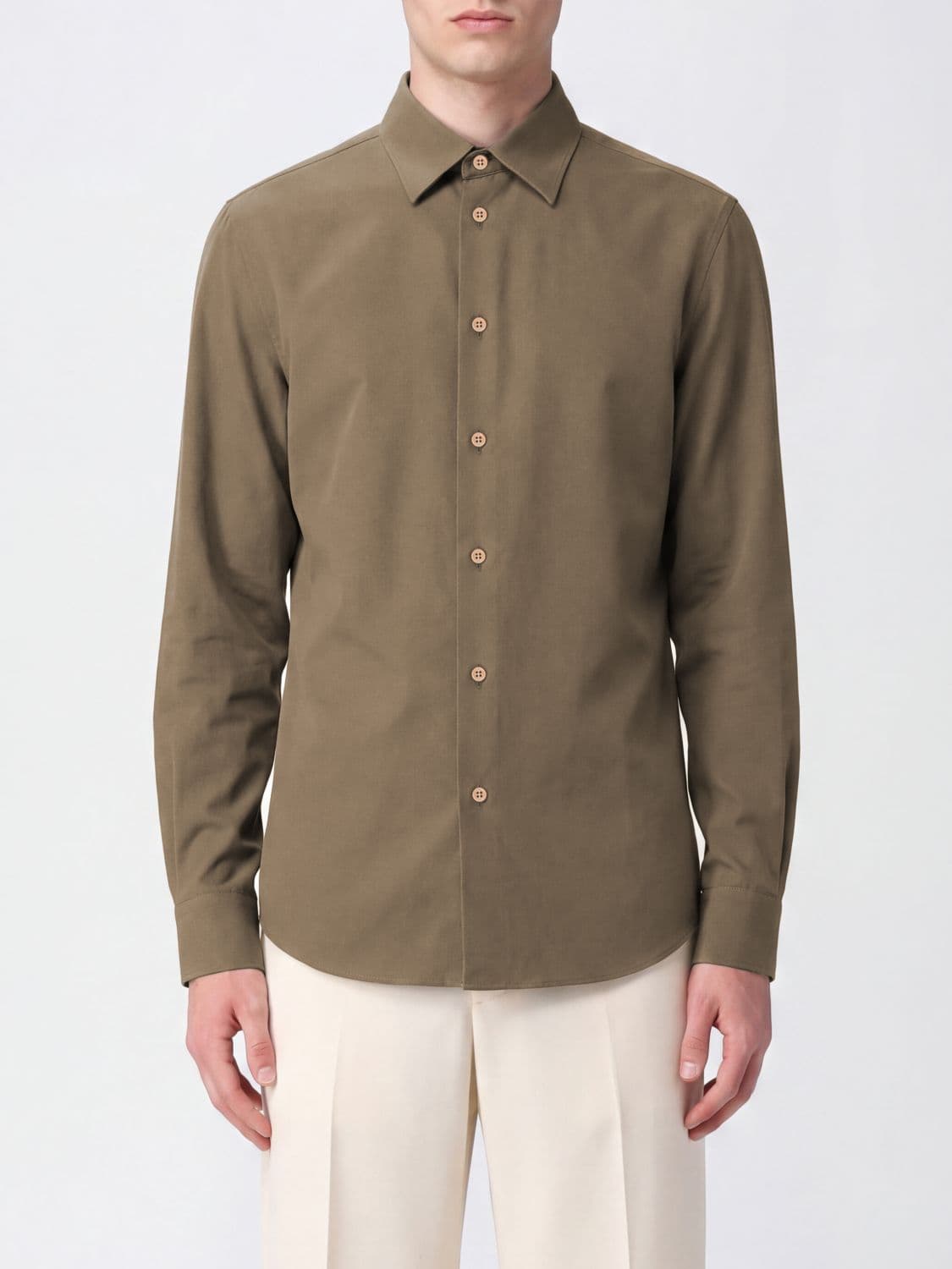Valentino Garavani Slim Fit Silk Shirt with French Collar