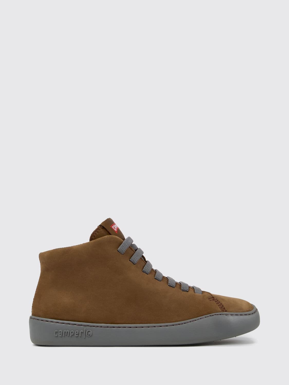 Camper Peu Touring Mid-Top Slip-On Trainers in Nubuck