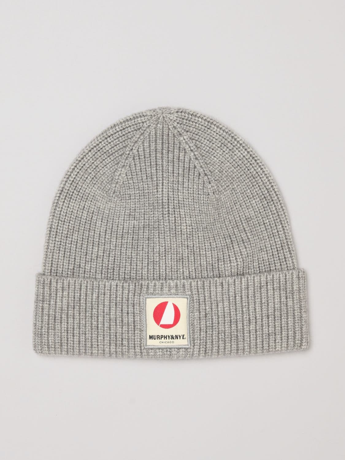 Murphy & nye Cotton Beanie Hat with a Turn-Up Cuff and Logo Patch · OS
