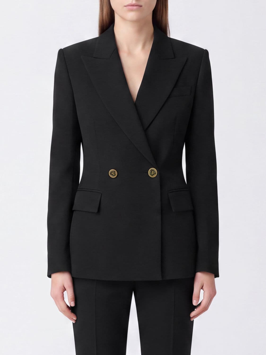 Versace Jacket Woman color Black