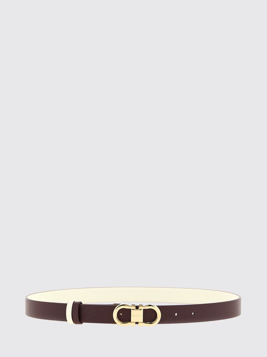 Ferragamo Gancini Reversible Smooth Calfskin Leather Belt