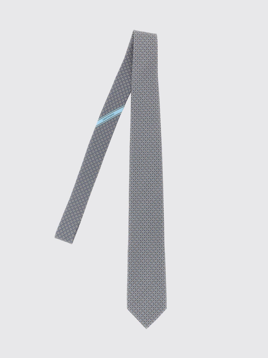 Ferragamo All-Over Gancini Monogram Pure Silk Tie