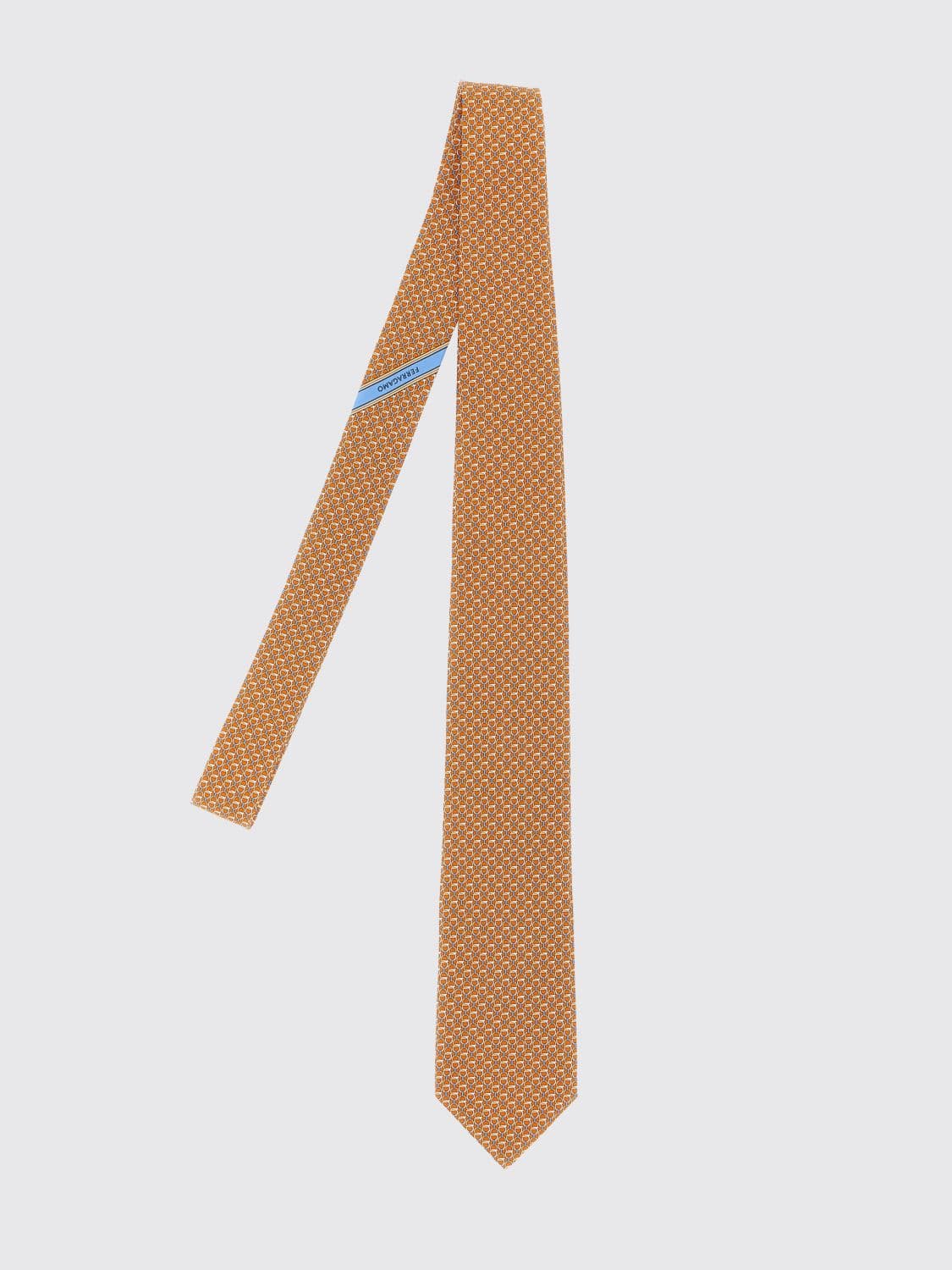 Ferragamo All-Over Gancini Monogram Pure Silk Tie · OS