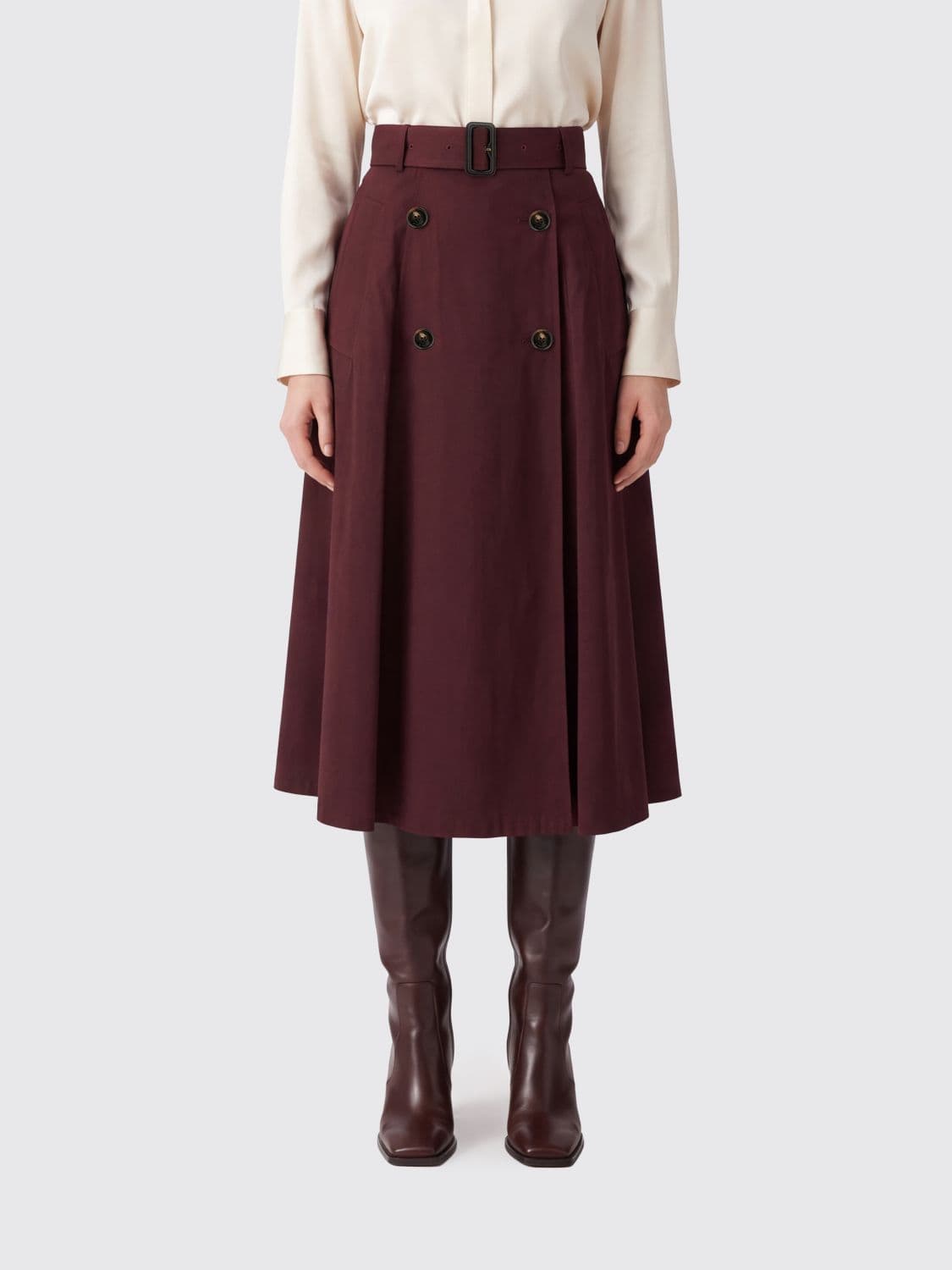 Burberry Skirt Woman color Burgundy