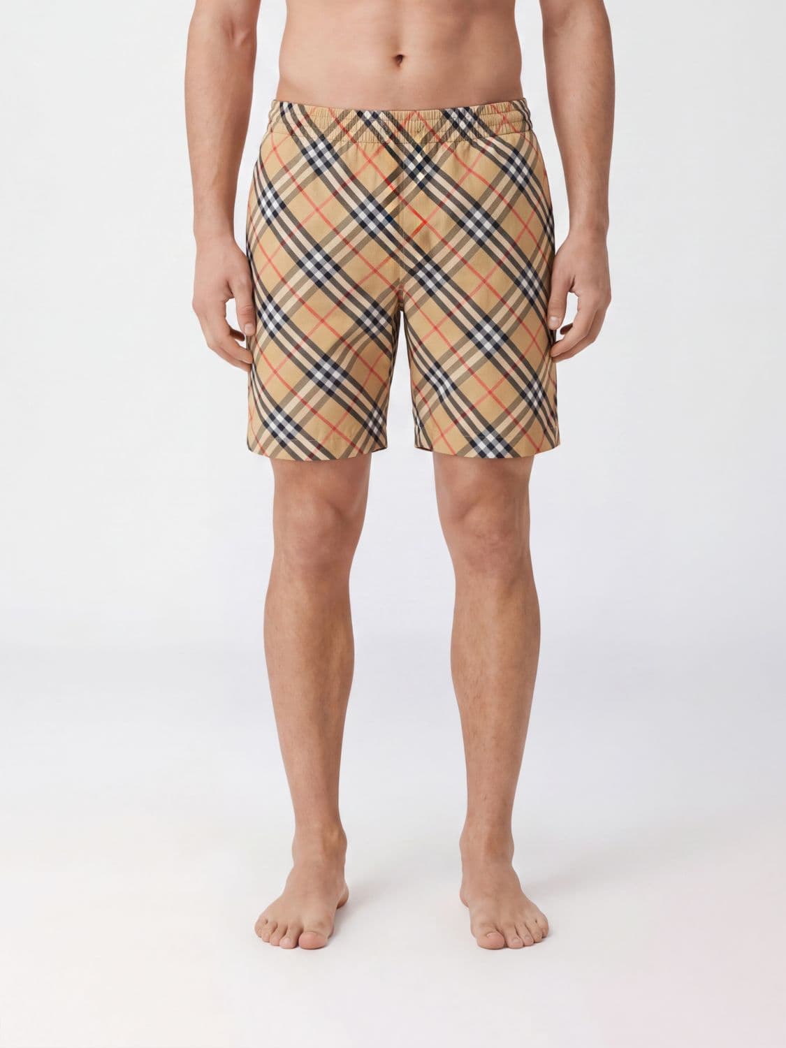 Burberry Vintage Check Swim Shorts with EKD Logo