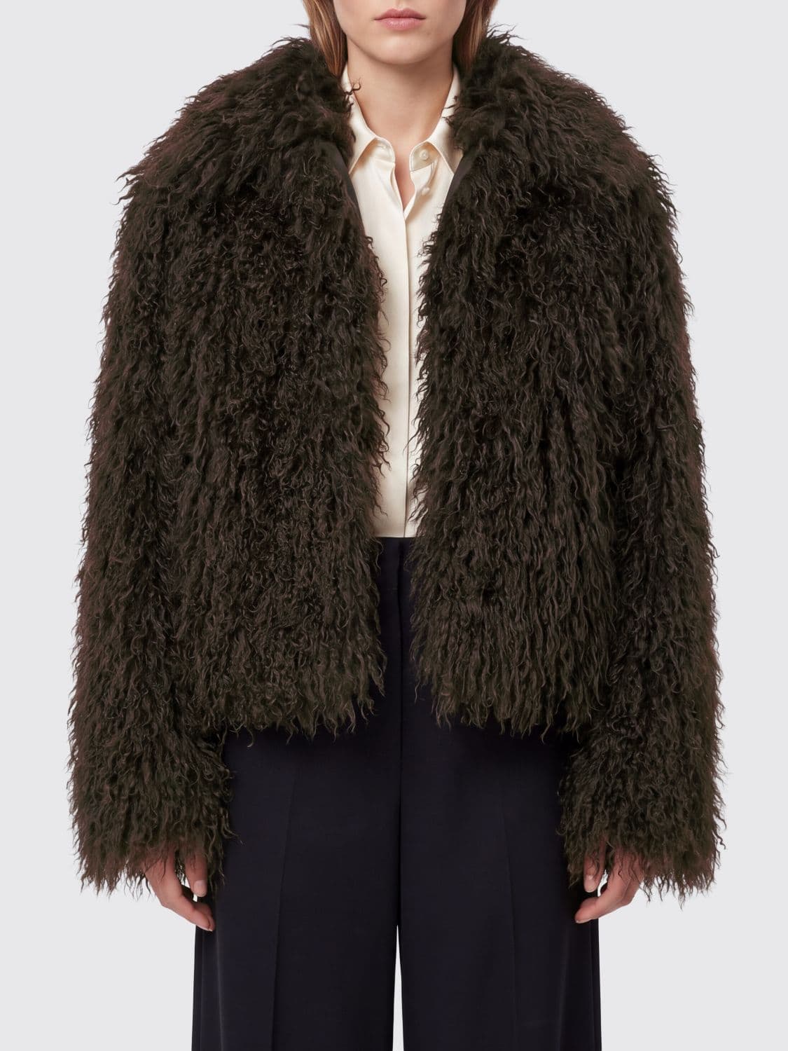 Tagliatore Fur Coat Woman color Brown