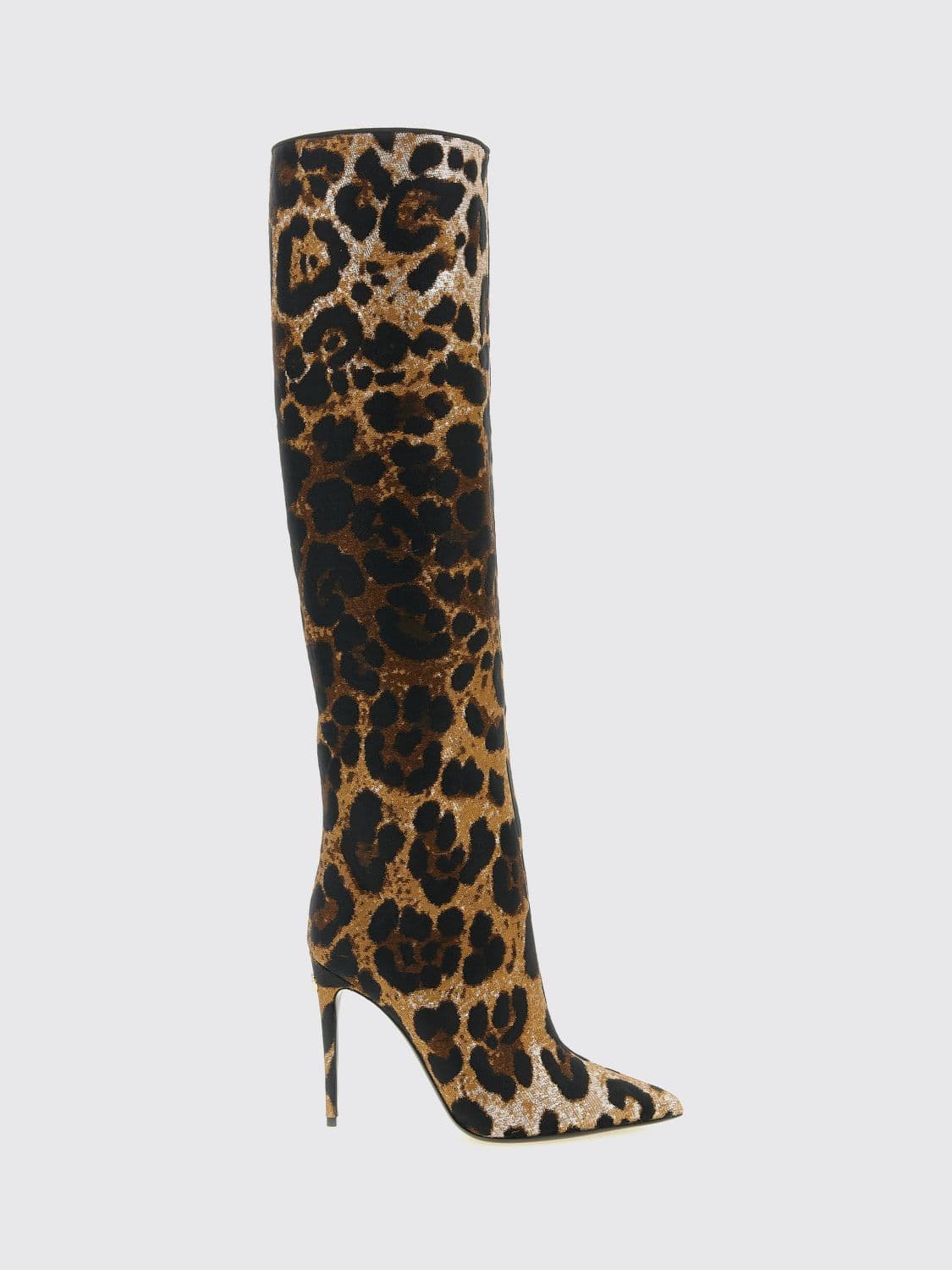 Dolce & Gabbana Animal Print Fabric High-Heel Cuissardes Boots