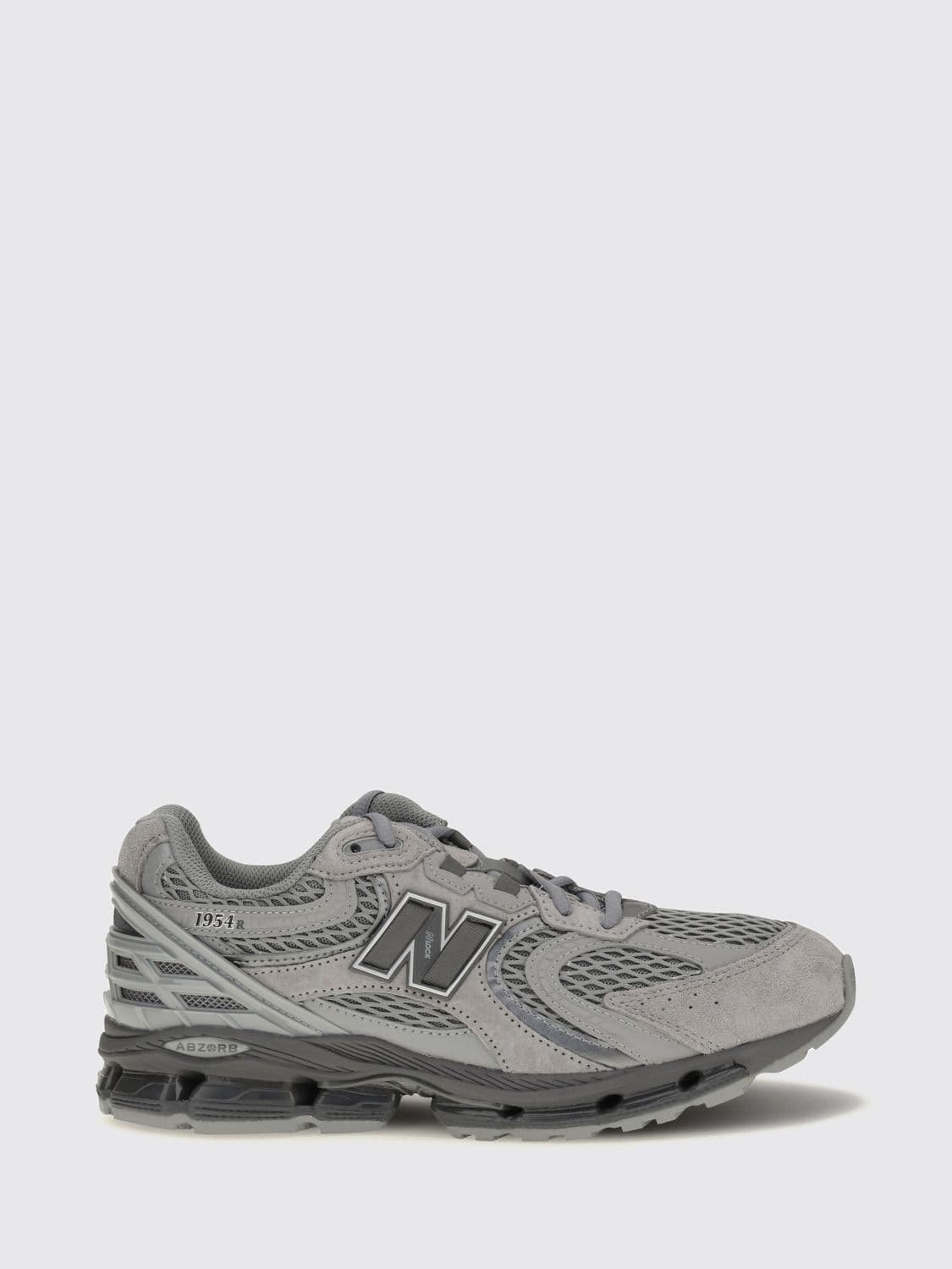 New Balance 1954R Suede and Mesh Low-Top Trainers with Side Logo