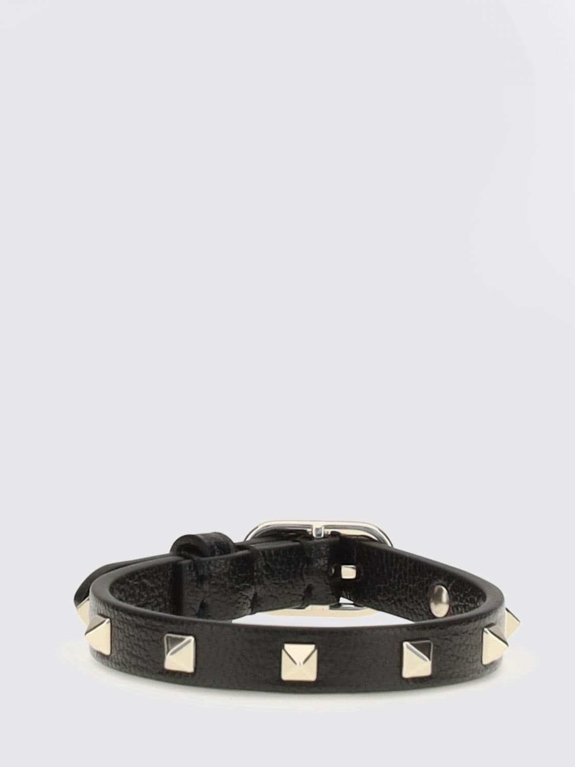 Valentino Garavani Rockstud Goatskin Leather Bracelet with Studs