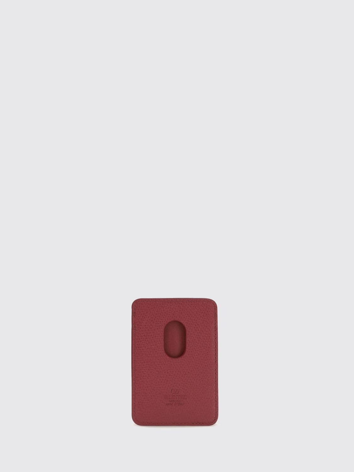 Valentino Garavani VLogo Signature Grained Calfskin Leather Card Holder