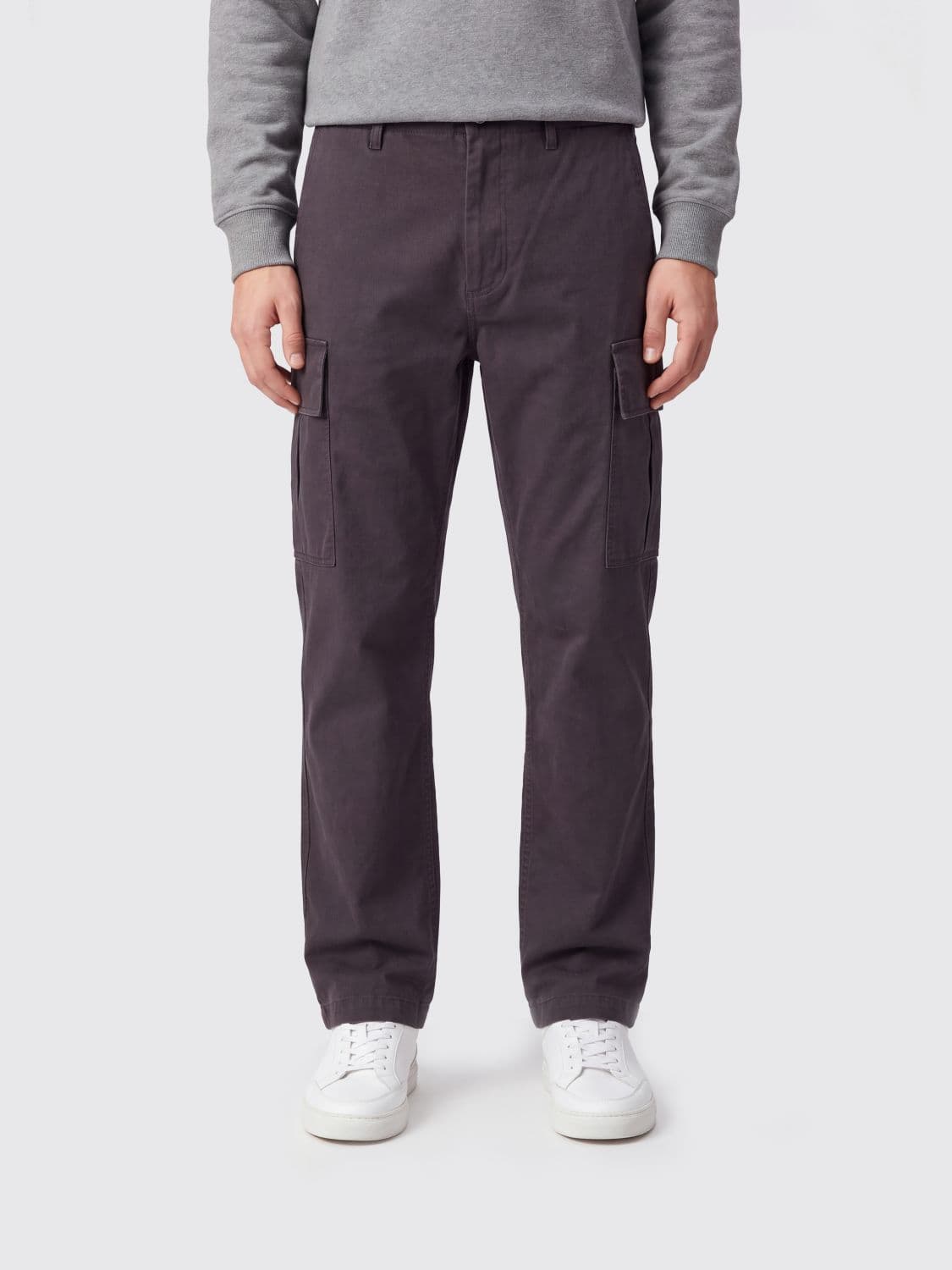 Burberry Straight-Leg Cargo Trousers in Brown Cotton