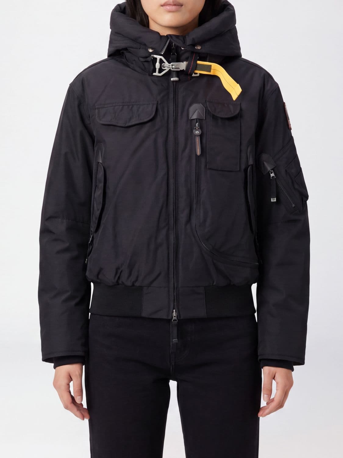 Parajumpers Gobi Recycled Nylon Bomber Jacket with Hood and Hook