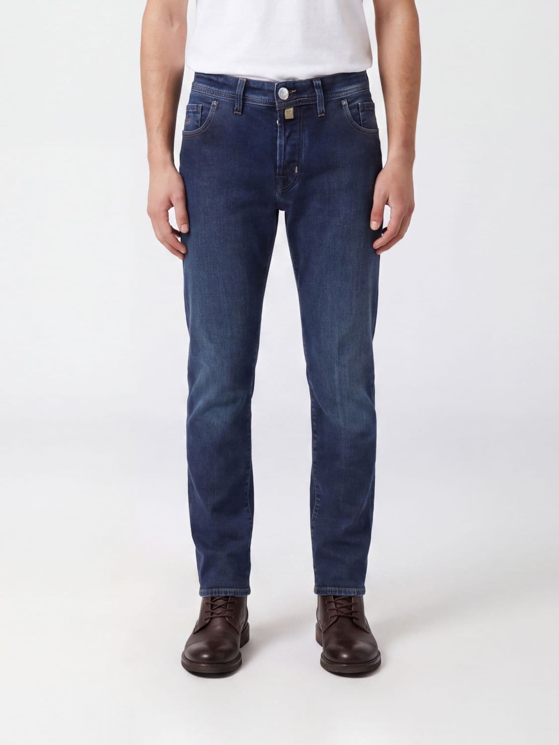 Jacob Cohen Slim Fit Five-Pocket Cotton Denim Jeans