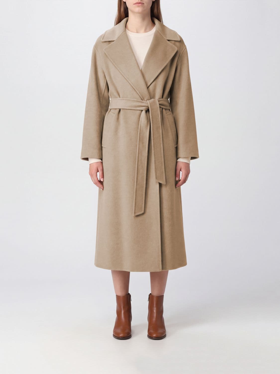 's Max Mara Coat Woman color Mud