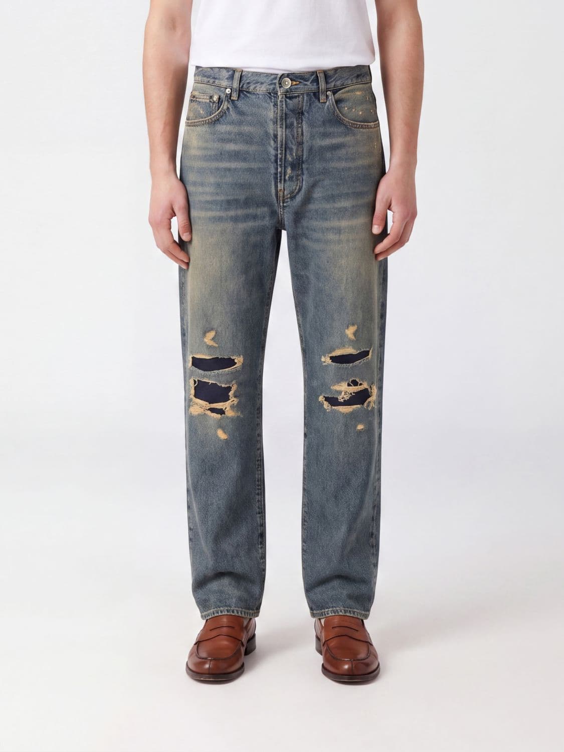 Maison Margiela Pants Men color Denim