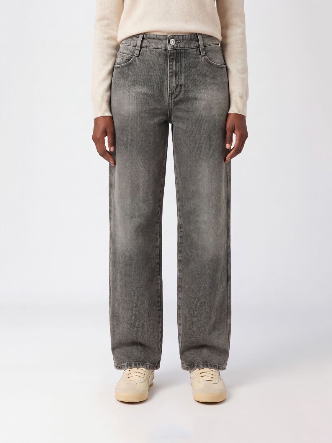 Ermanno Scervino High-Waisted Wide-Leg Palazzo Jeans in Cotton Denim