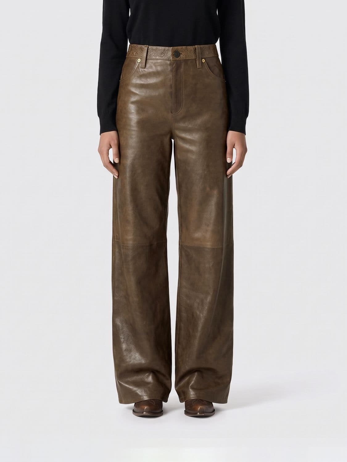 Golden Goose Pants Woman color Mud