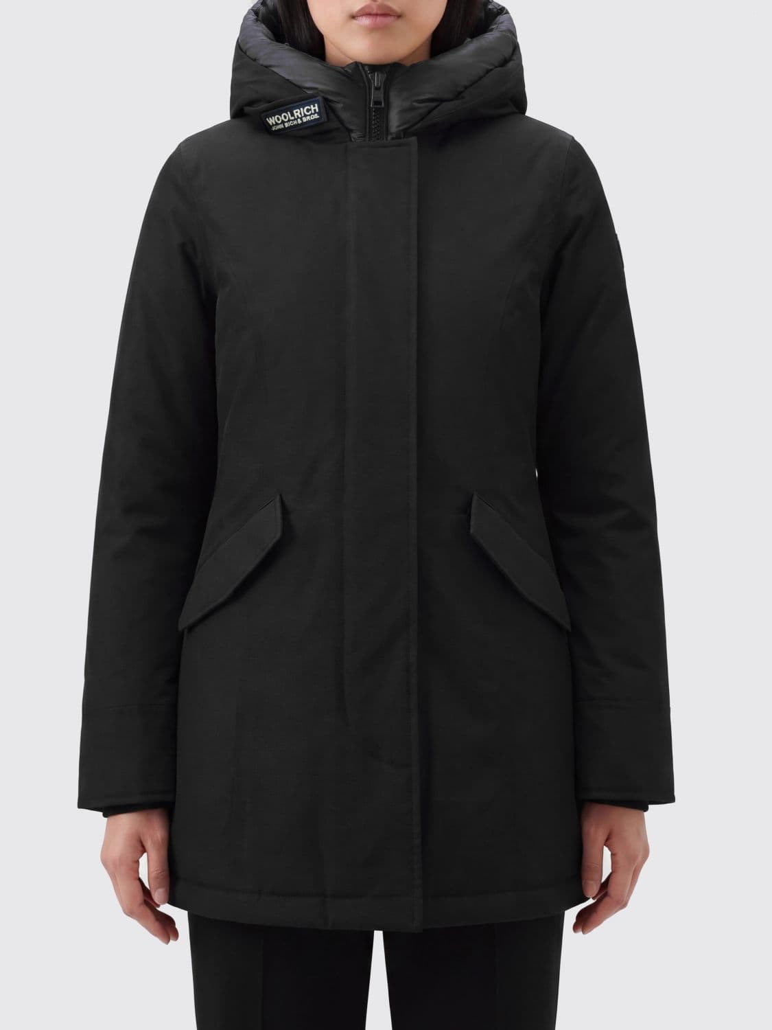 Woolrich Arctic Cotton and Nylon Parka with Padded Hood
