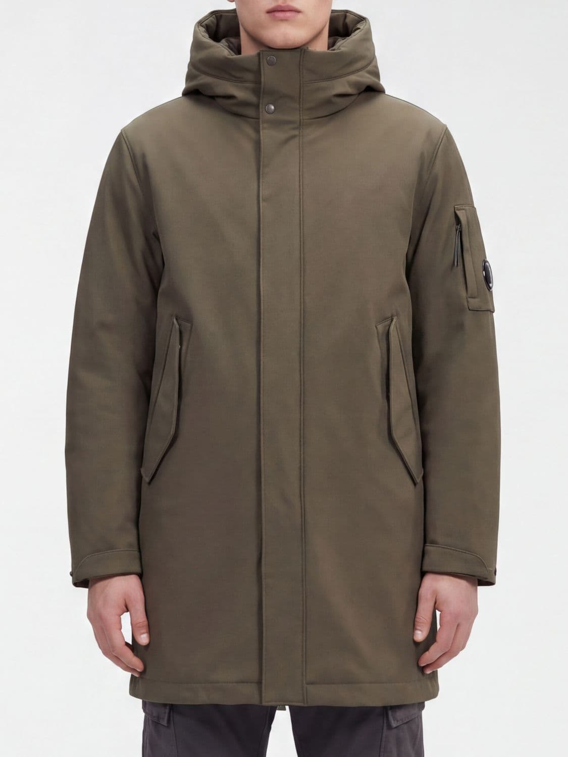 C.p. Company C. P. COMPANY Shell Padded Softshell Parka with Hood