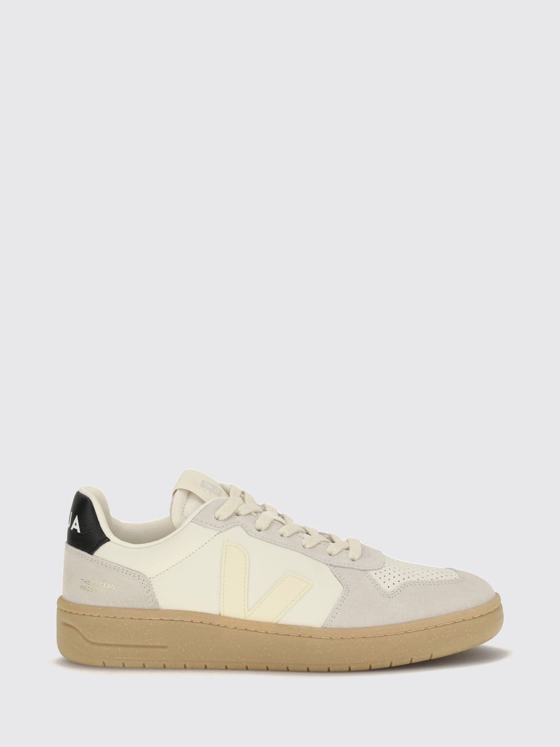 Veja V-82 O. T. Leather Sneakers with Perforated Toe