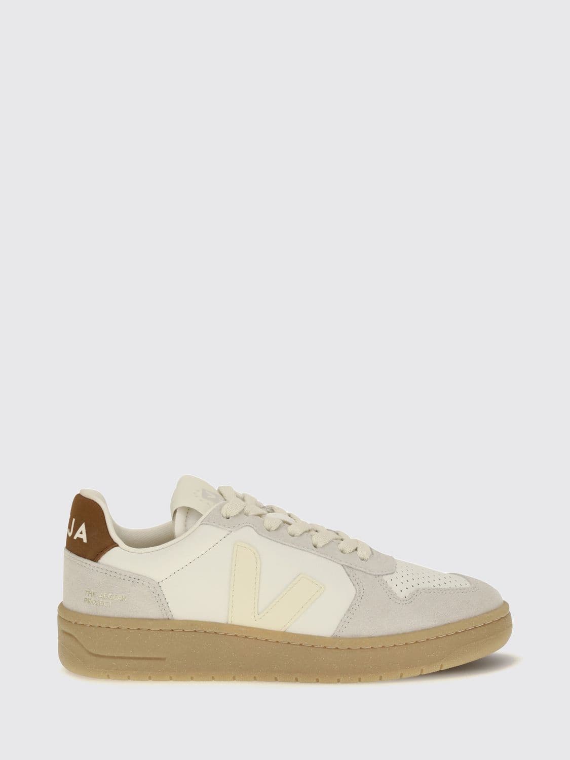 Veja V-82 Bicolour O. T. Leather Sneakers with Perforated Toe