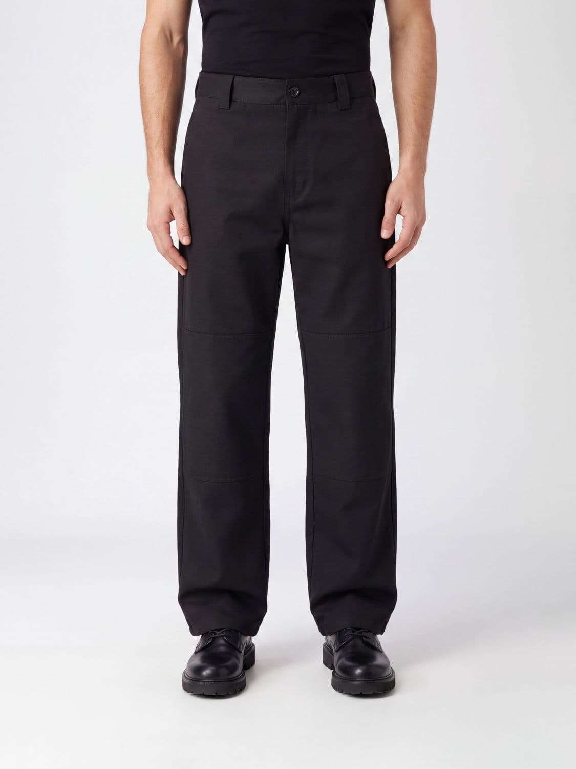 Kenzo Straight-Fit Tailored Wool Trousers with Belt Loops