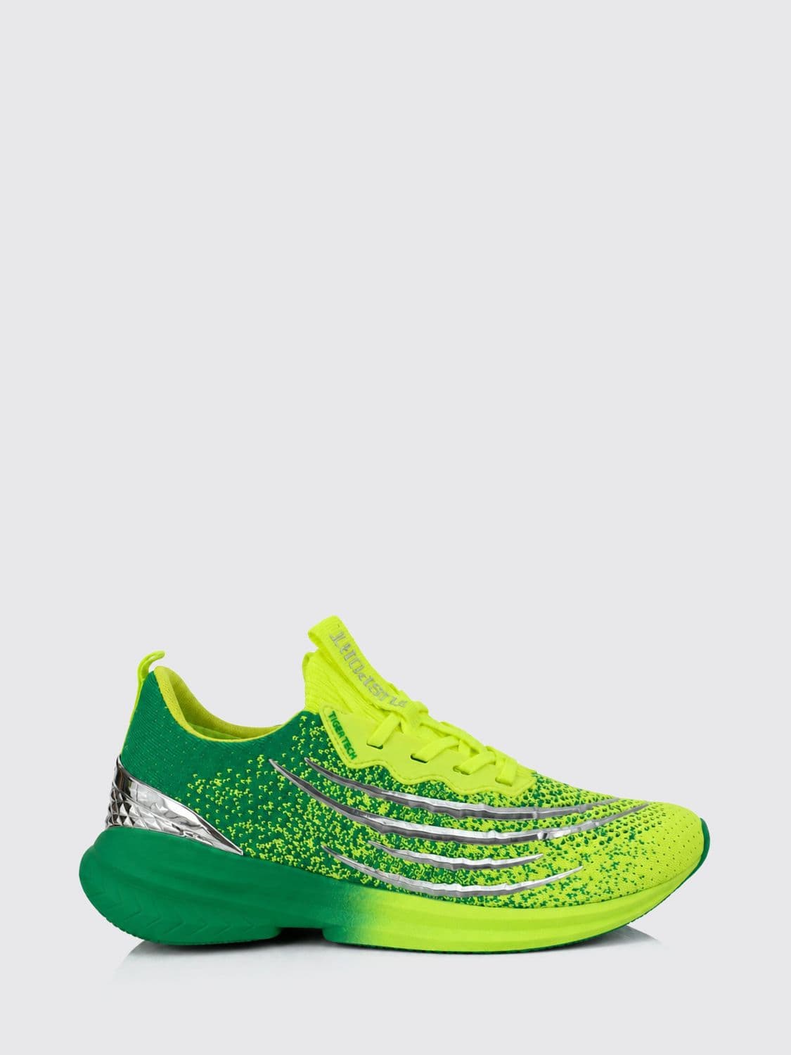 Plein Sport Tiger Tech Bicolor Technical Fabric Low Top Sneakers