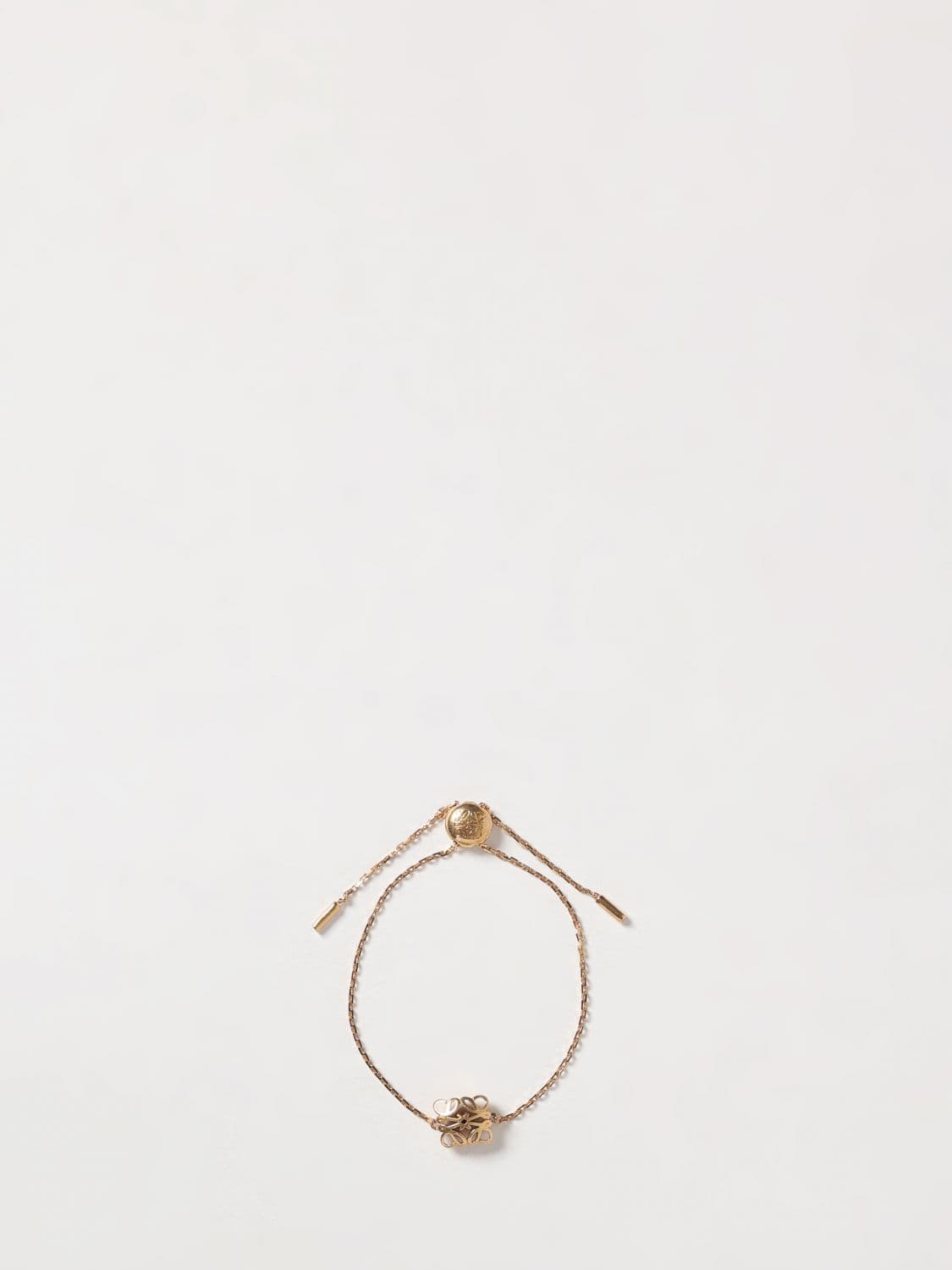 Loewe Anagram Brass Bracelet with Drawstring Closure